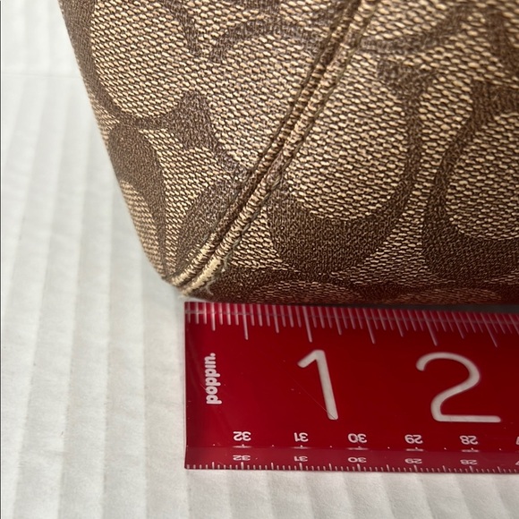 Coach Brown Signature Tote Bag - Picture 4 of 14